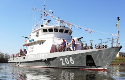 In April 2019, the plant carried out the ceremonial launching of the patrol ship of the Bars project, up to 240 tons, type No. 6, with a hydroacoustic station